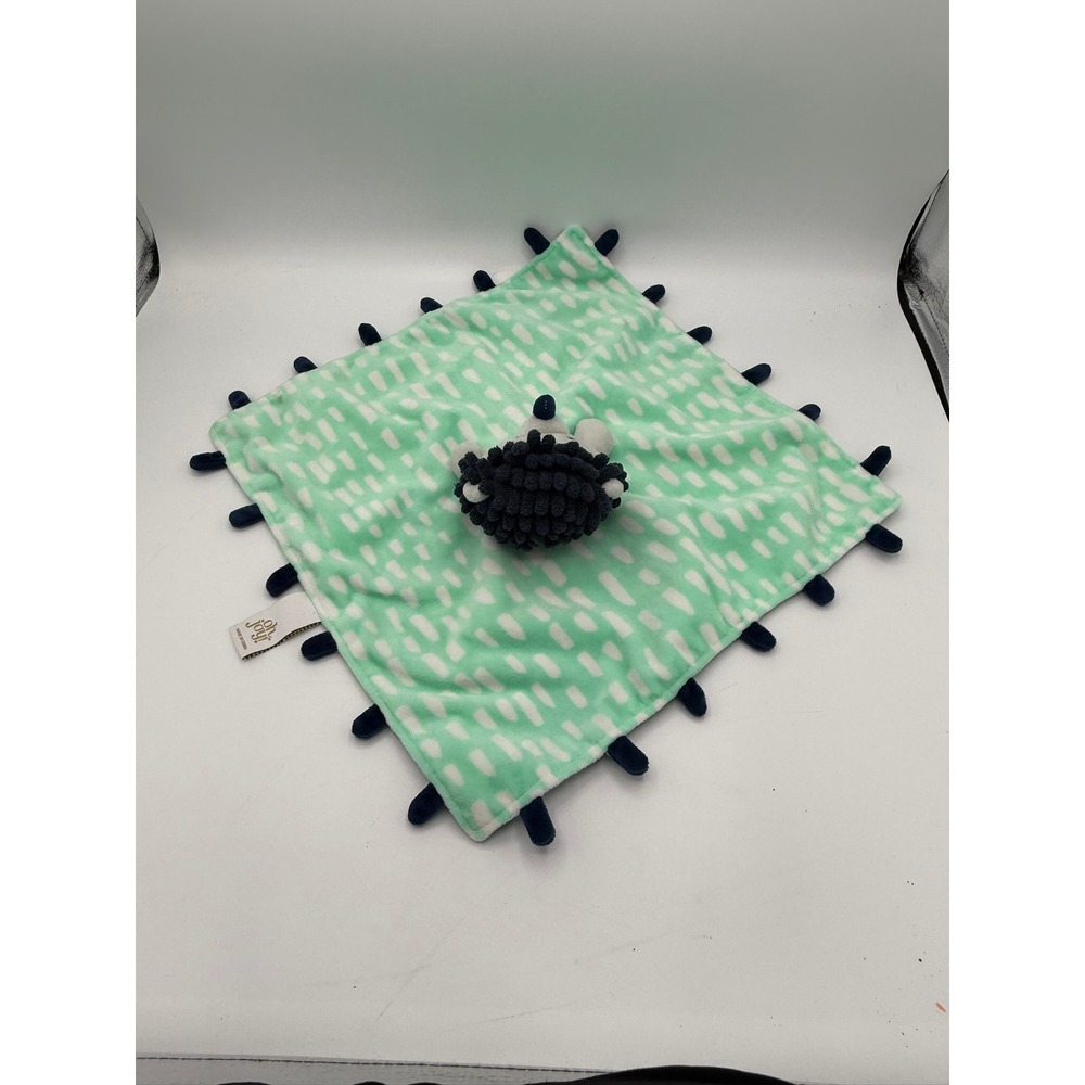 Oh Joy! Hedgehog Lovey Target Security Blanket Soother Green Blue - Picture 4 of 6